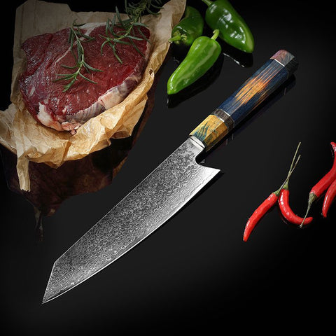 VG10 Santoku Japanese kitchen knife Damascus steel chef's knife sharp steak slicer knife cooking tools