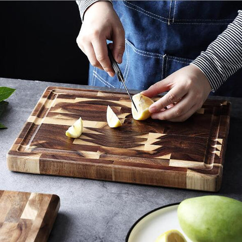 EXTRA LARGE Cutting Board, Rectangle End Grain Butcher Block, Kitchen Chopping Boards, Acacia Wood