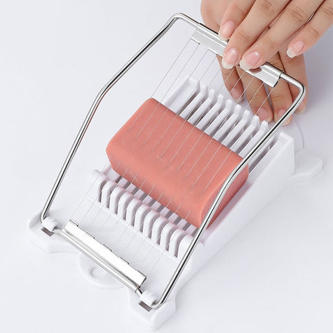 Stainless Steel Luncheon Meat Slicer Multifunction Manual Egg Cutter Vegetable Fruit Ham Sushi Cutter Kitchen Cooking Tools