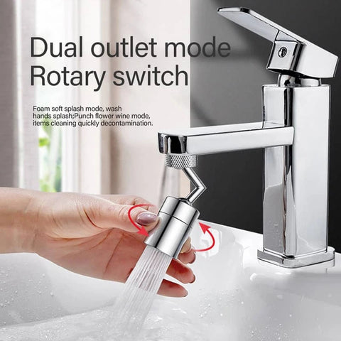 Tap Aerator 720°Rotation Universal Splash-Proof Swivel Water Saving Faucet Kitchen Tap Hole Water Tap Kitchen Fauce