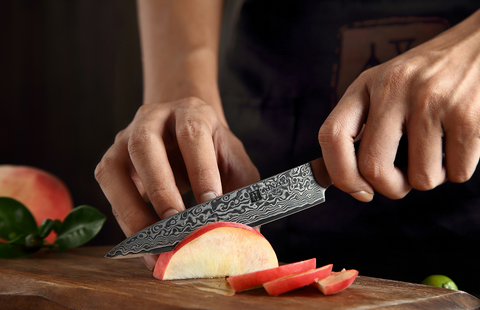 XINZUO 6 PCS Kitchen Knives Set VG10 Damascus Steel High Carbon Japanese Chef Santoku Utility Knife Cooking Set Pakkawood Handle