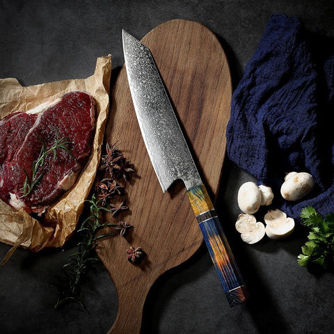 VG10 Santoku Japanese kitchen knife Damascus steel chef's knife sharp steak slicer knife cooking tools