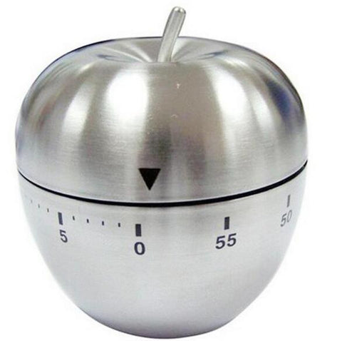 Cooking Tools Kitchen Timer Stainless Steel Egg 60 Minutes Mechanical Alarm Time Clock Counting