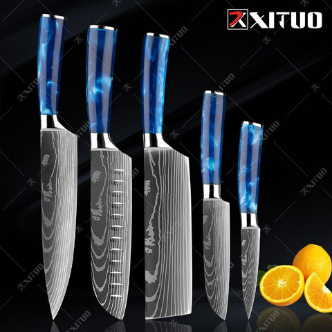 Sous Chef Knife Set - eXo Blue