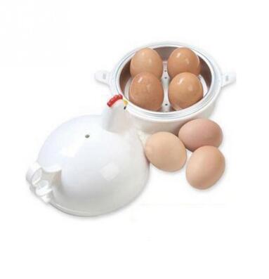 Egg Boiler Eggs Steamer Chicken Shaped Microwave Cooker Kitchen Tool