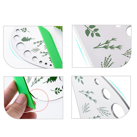 Home Kitchen Gadgets Fruit Vegetable Tools Vegetables Stripper Stainless Steel Hole Cutter 9-hole Herb Knife Vegetable Cutter