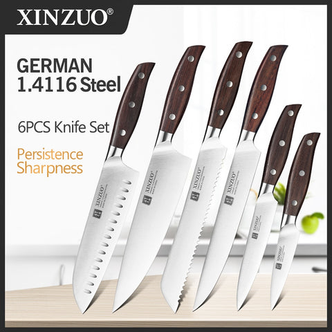 Kitchen Knife Set Knives Stainless German Steel Chef Cleaver