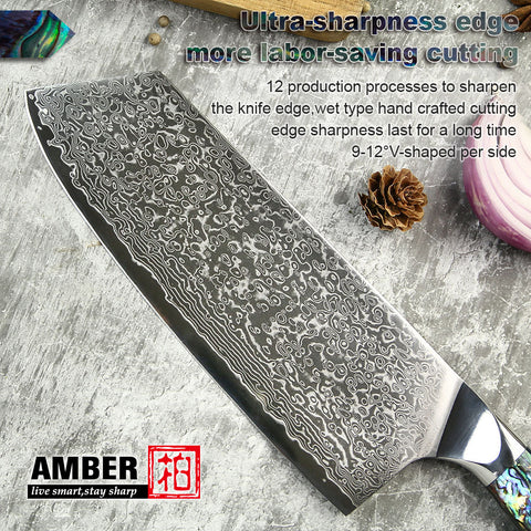 XITUO Chef Knife Damascus Japan VG10 Sharp Cleaver Slicing Western